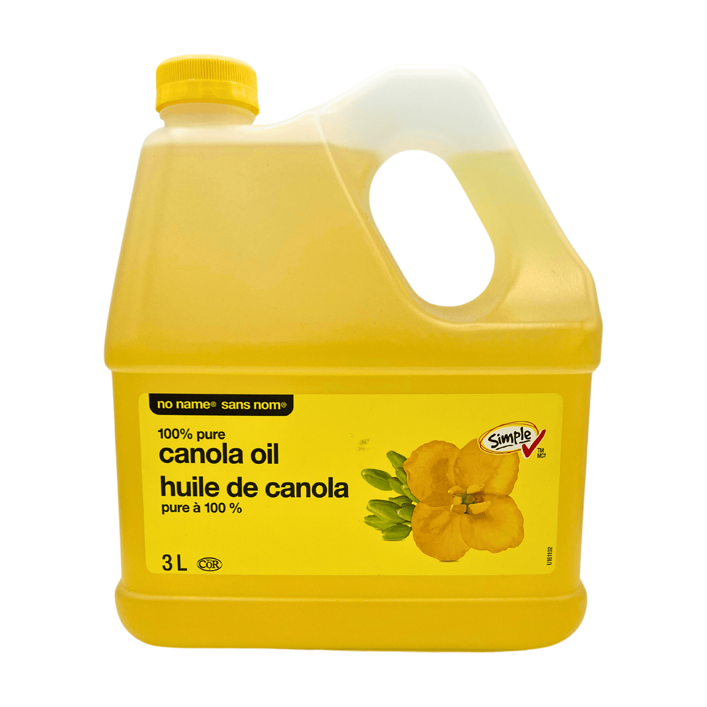 No Name: Canola Oil, 100% Pure, 3 L