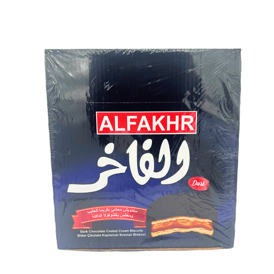 Alfakhr: Dark Chocolate Coated Cream Biscuits, 24 Pcs