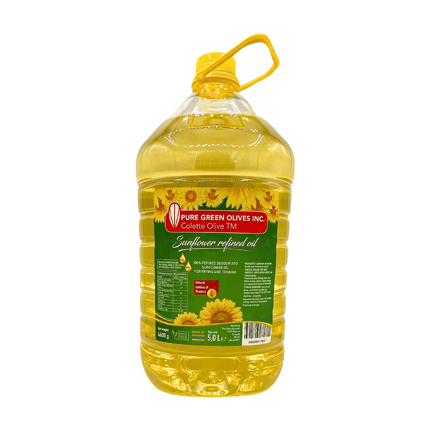 Pure Green Oilve inc: Sunflowe Oil